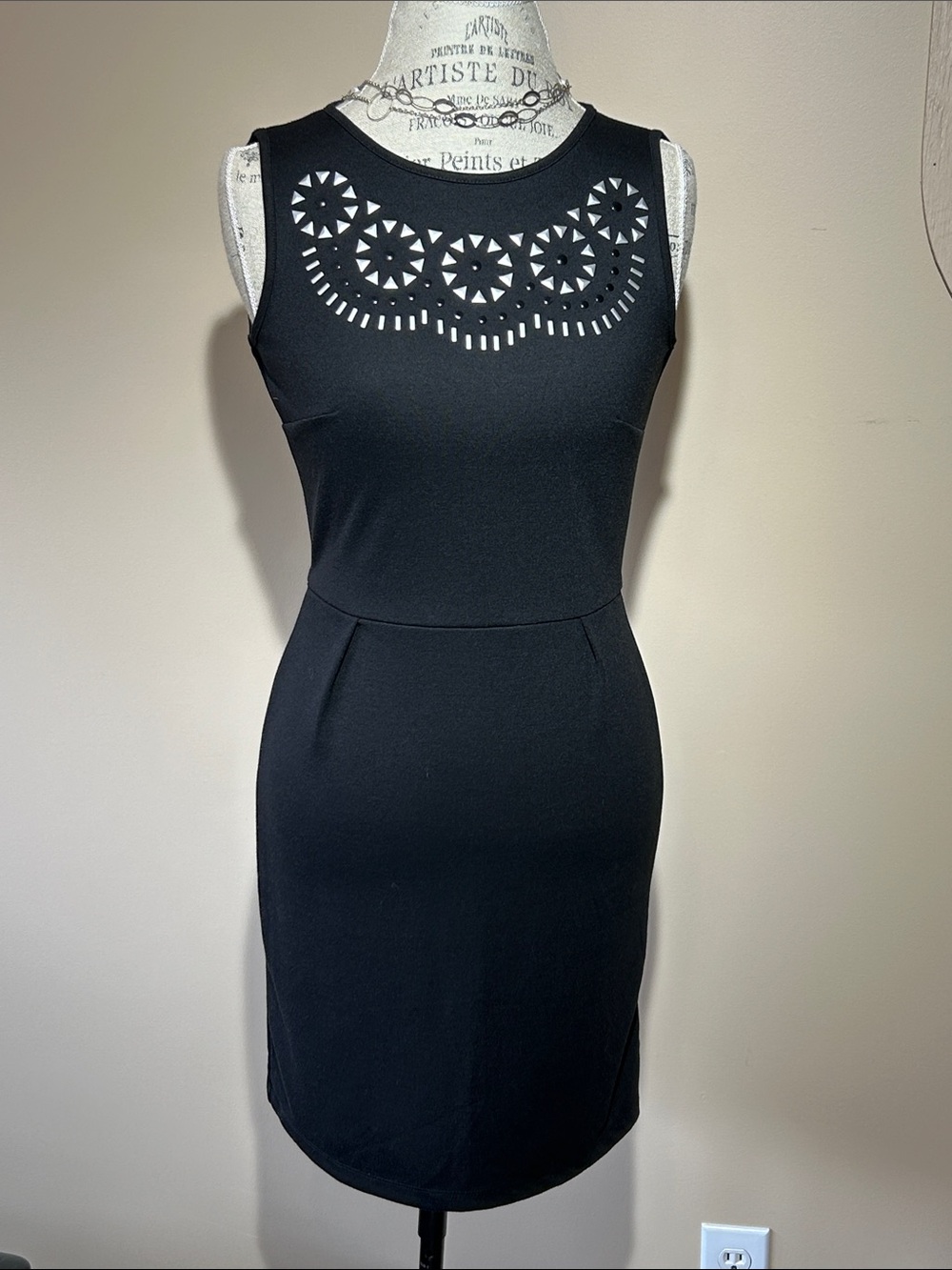 Mark Elegant Black Sheath Dress, small